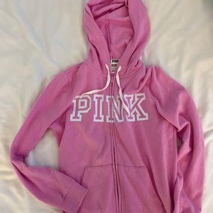 purple/pink PINK full hooded zip up!!